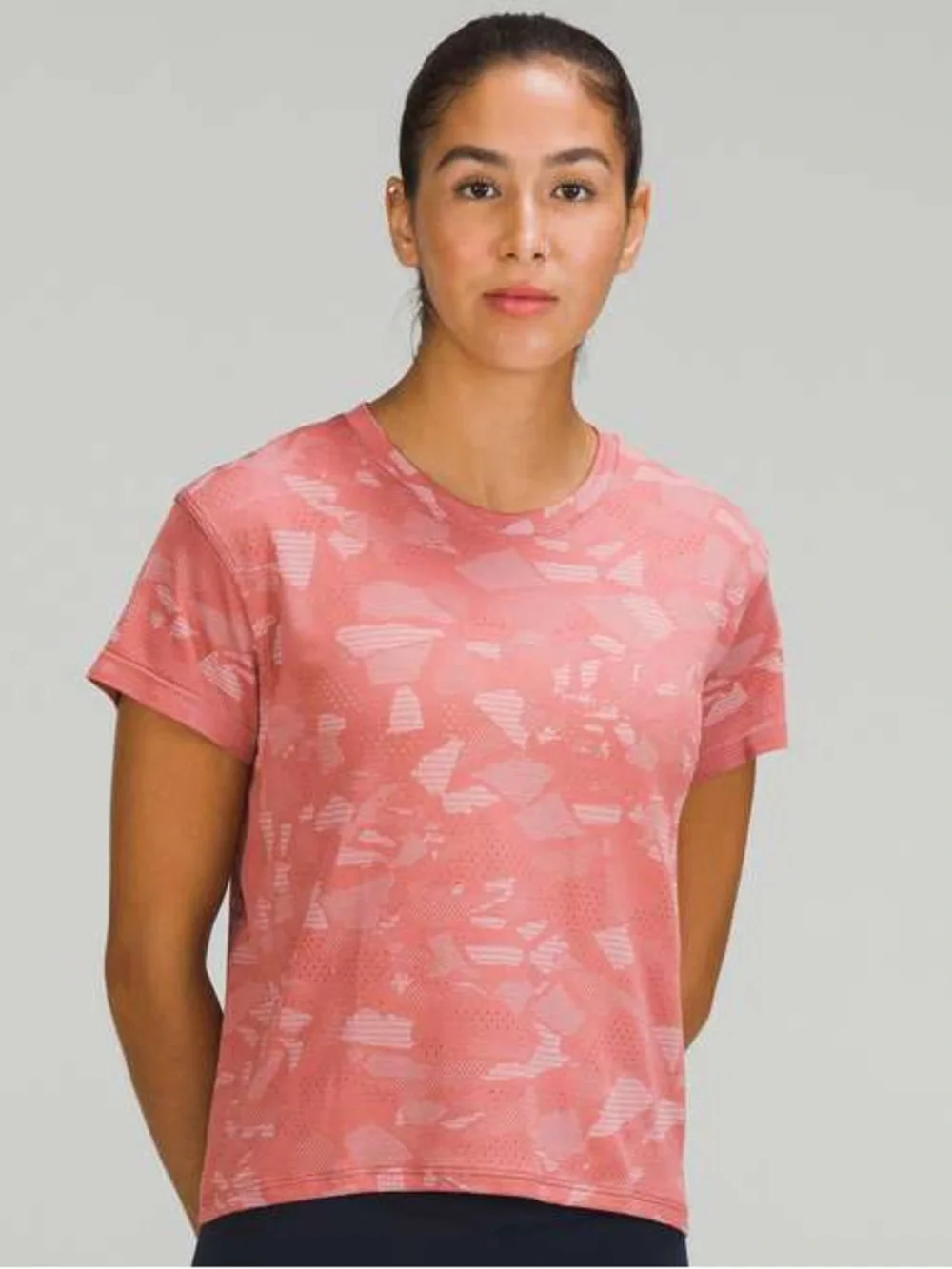 Lululemon Train To Be Short Sleeve Mosaic Multiply